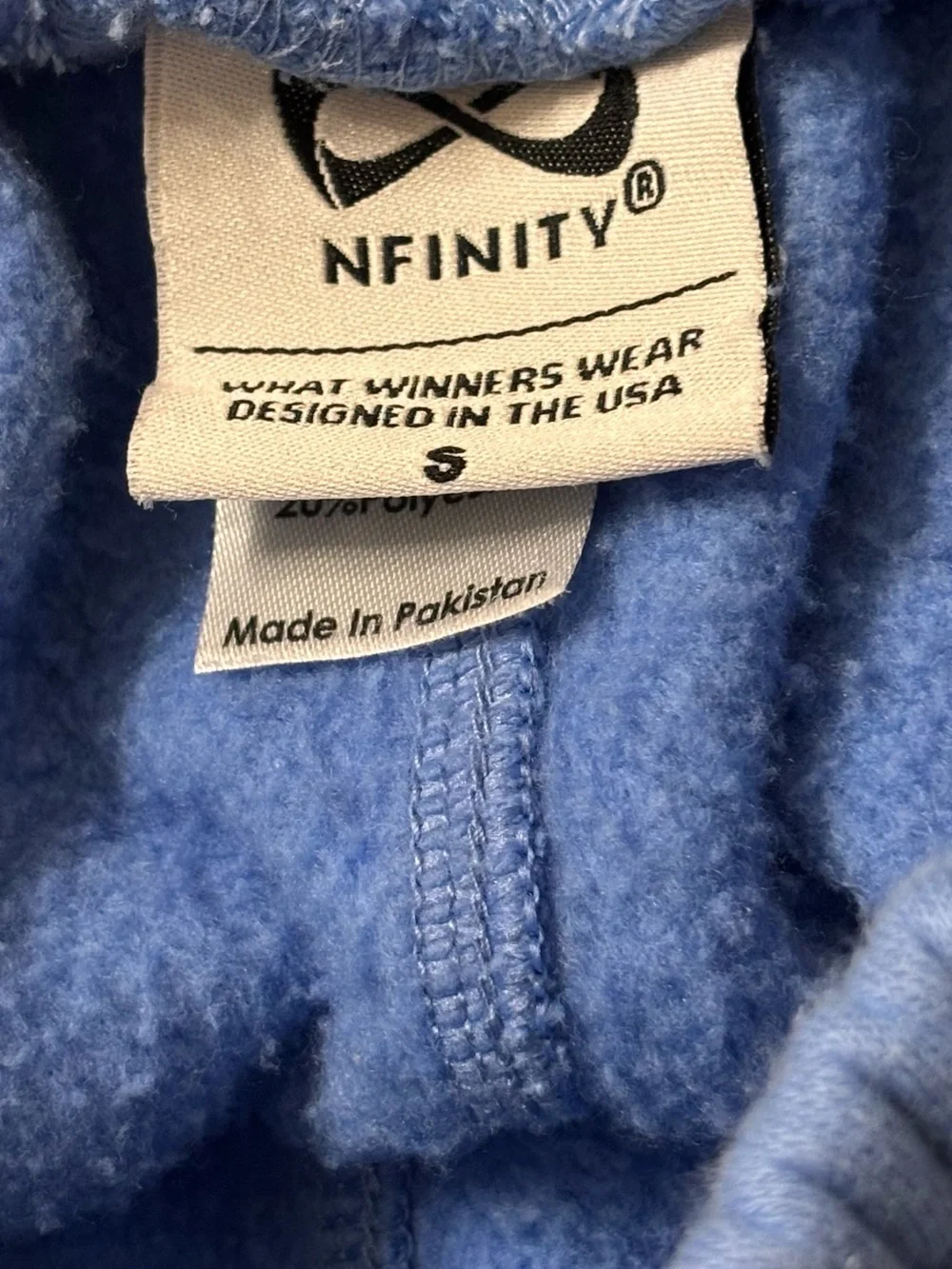 NFINITY Blue Drawstring Athletic Fleece Shorts